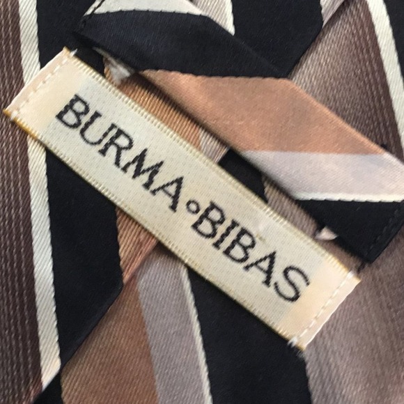 BURMA BIBAS SILK TIE - Picture 5 of 7